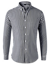 Men's Korean Style Striped Shirt Long Sleeve