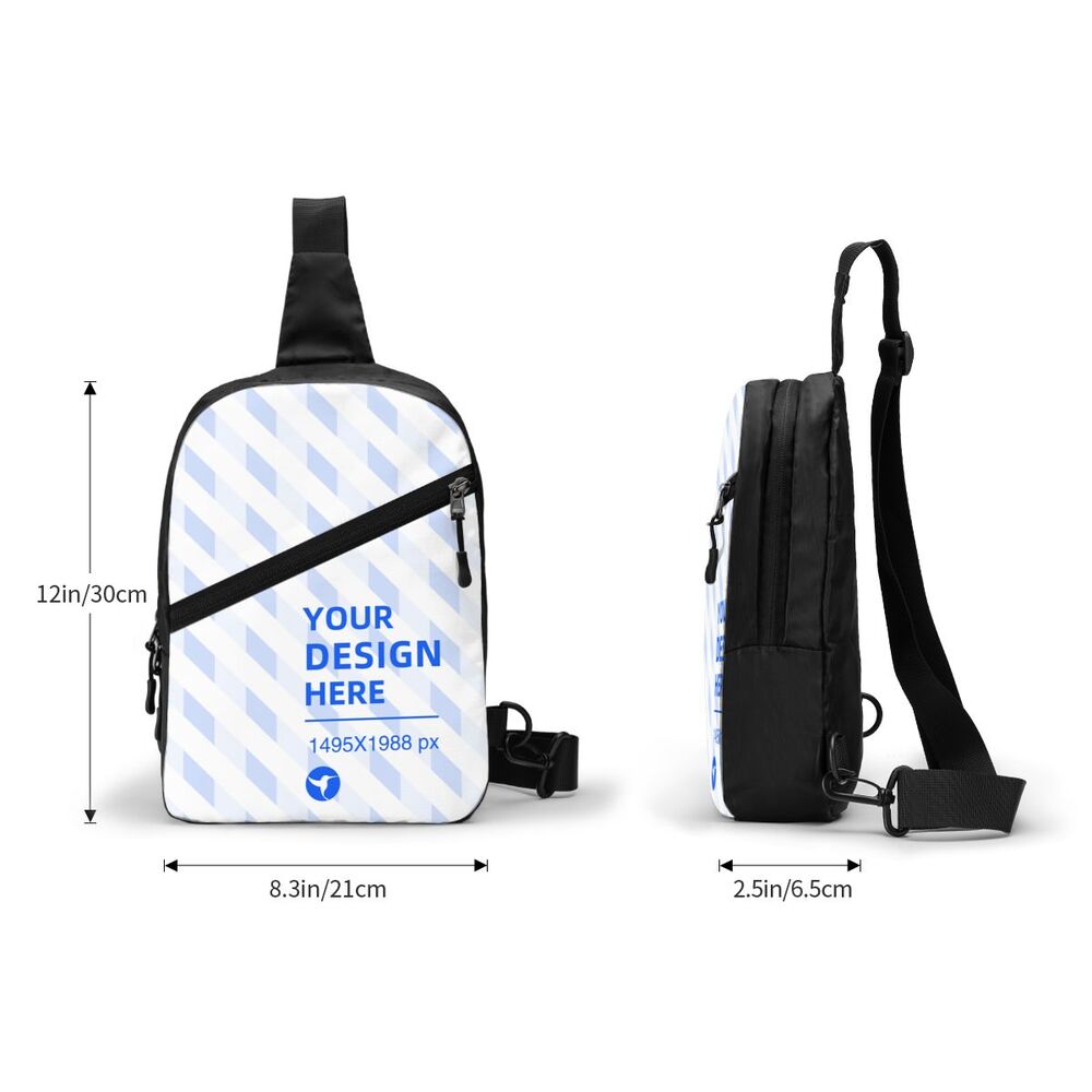 Lightweight Portable Foldable Storage Sports Crossbody Chest Bag - Dazpy