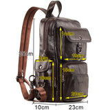 Head Layer Cowhide Multifunctional Backpack - Dazpy