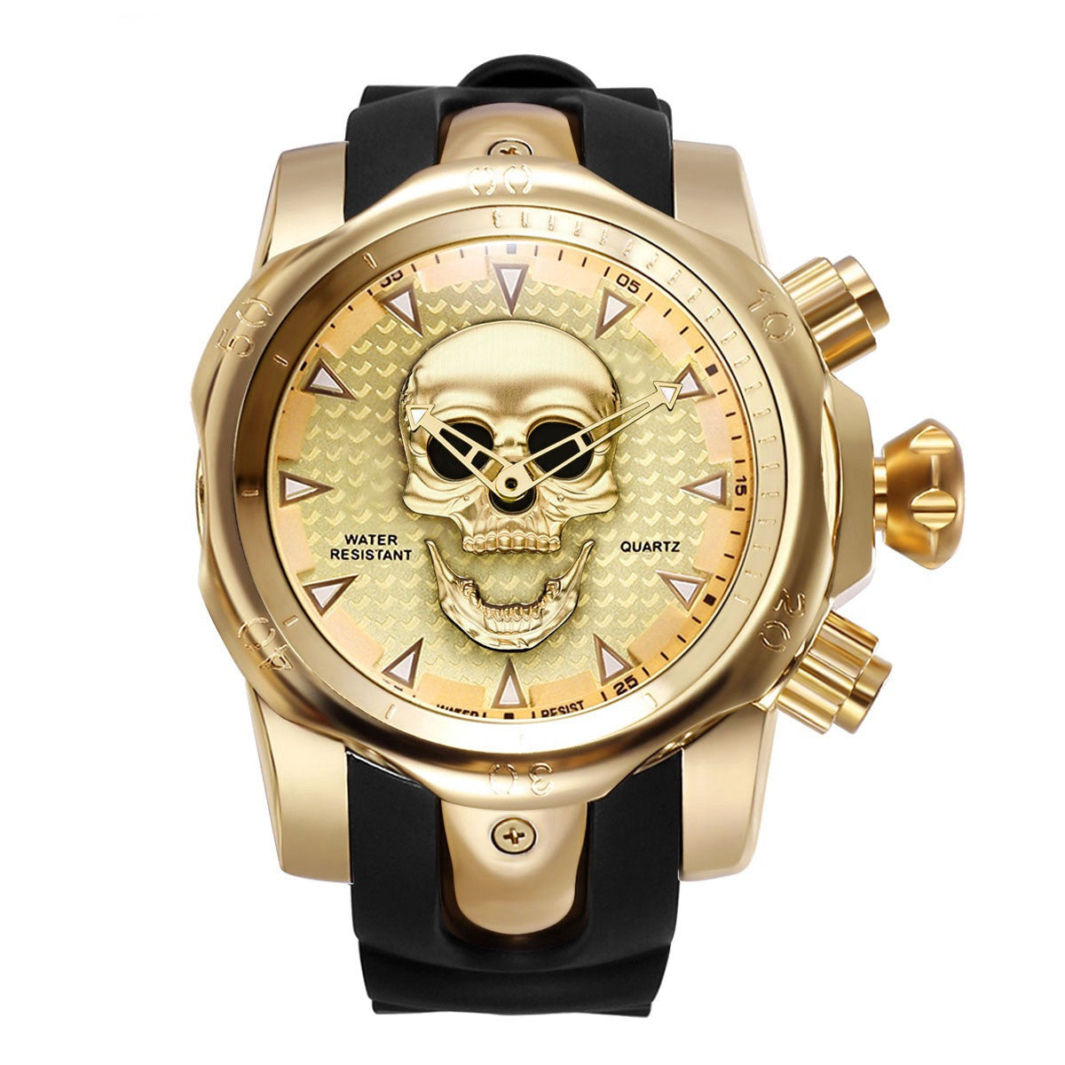 Men's Sports Fashion Skull Pattern Waterproof Watch - Dazpy