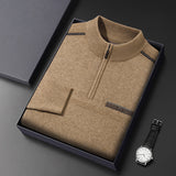 Men's Half-turtleneck Zipper Sweater For Middle-aged And Elderly People