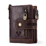 Multi-card leather men's retro RFID wallet - Dazpy