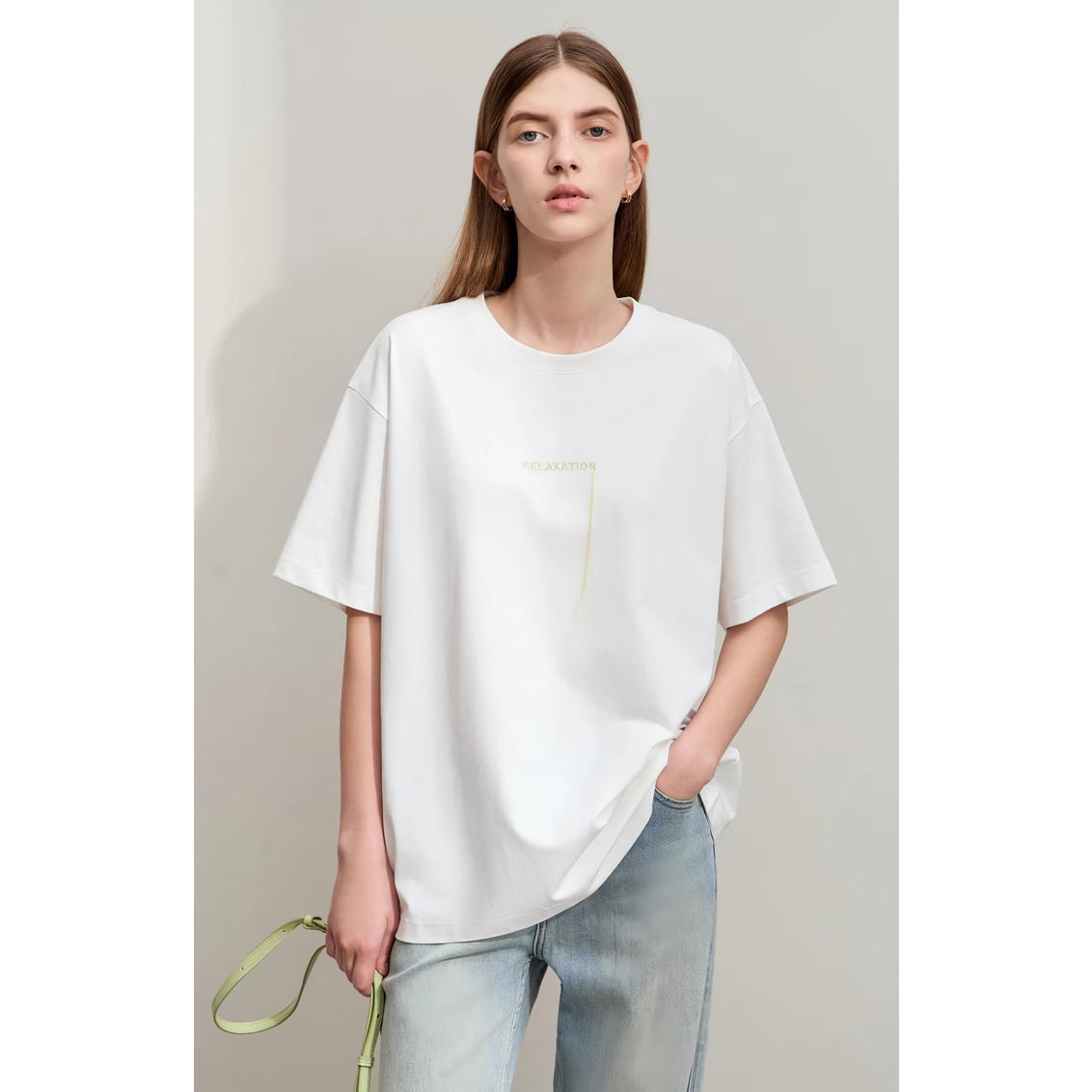 Summer Casual Mid-length Embroidered Tassel Tee