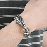 Men's Stainless Steel Eagle Head Bracelet - Dazpy