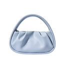 Bolso de mano de cuero vintage con diseño de nubes