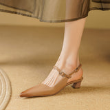 Luxurious Genuine Leather High Heel Sandals for Women