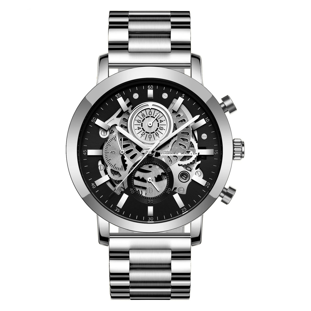 Men's Multi-functional Calendar Watch Hollowed Out - Dazpy