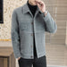 Woolen Jacket Coat Men's Lapel Short