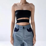 Crop Top mit Aushöhlung