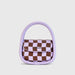 Vintage Leather Checkerboard Crossbody Bag