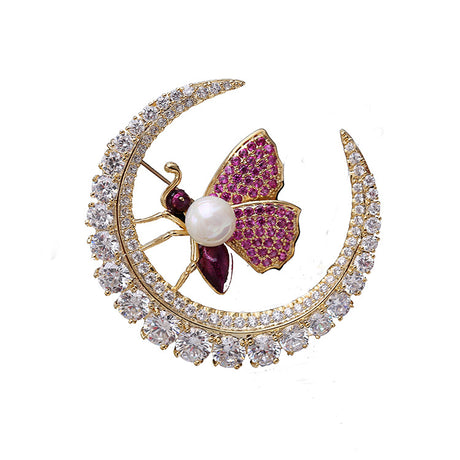 Zircon Little Bee Fashion Brooch - Dazpy