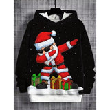 Santa Claus 3D Digital Printing Hooded Sportswear