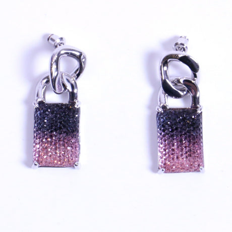 Splicing Gradient Gemstone Earrings And Silver Needles - Dazpy