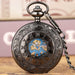 Retro Double Display Roman Literal Mechanical Pocket Watch - Dazpy