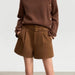 Winter Büro Dame Casual Shorts mit Gürtel