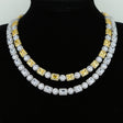 New Round Rectangular Zircon Necklace - Dazpy