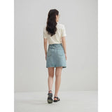 Chic High Waist Denim Skirt