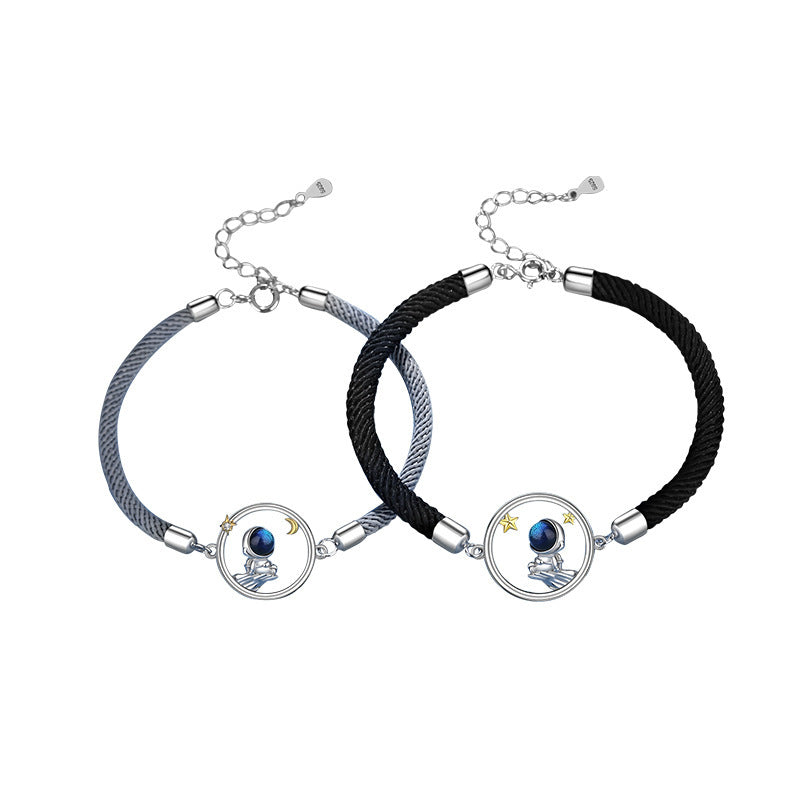 Astronaut Couple Bracelet Male And Female Starry Sky - Dazpy