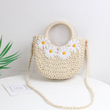 Bolso de playa tejido a mano Little Daisy 2023