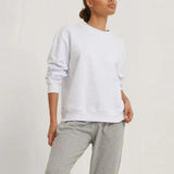 Casual O-Neck Cotton Sweatshirt for Women