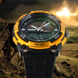 Time Beauty Men's Fashion Solar Watch Waterproof Electronic - Dazpy