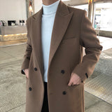 Men's Mid-length Thickened Double-sided Woolen Coat