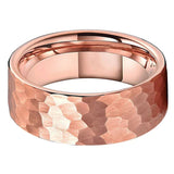 Tungsten Steel Ring Matte Rose Gold Fashion Men - Dazpy