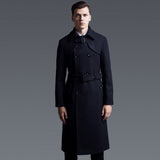 Men's Super Long Woolen Overcoat