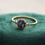 Retro Non-mainstream Style S925 Silver Plating 14K Gold Abalone Shell White Zirconium Ring - Dazpy