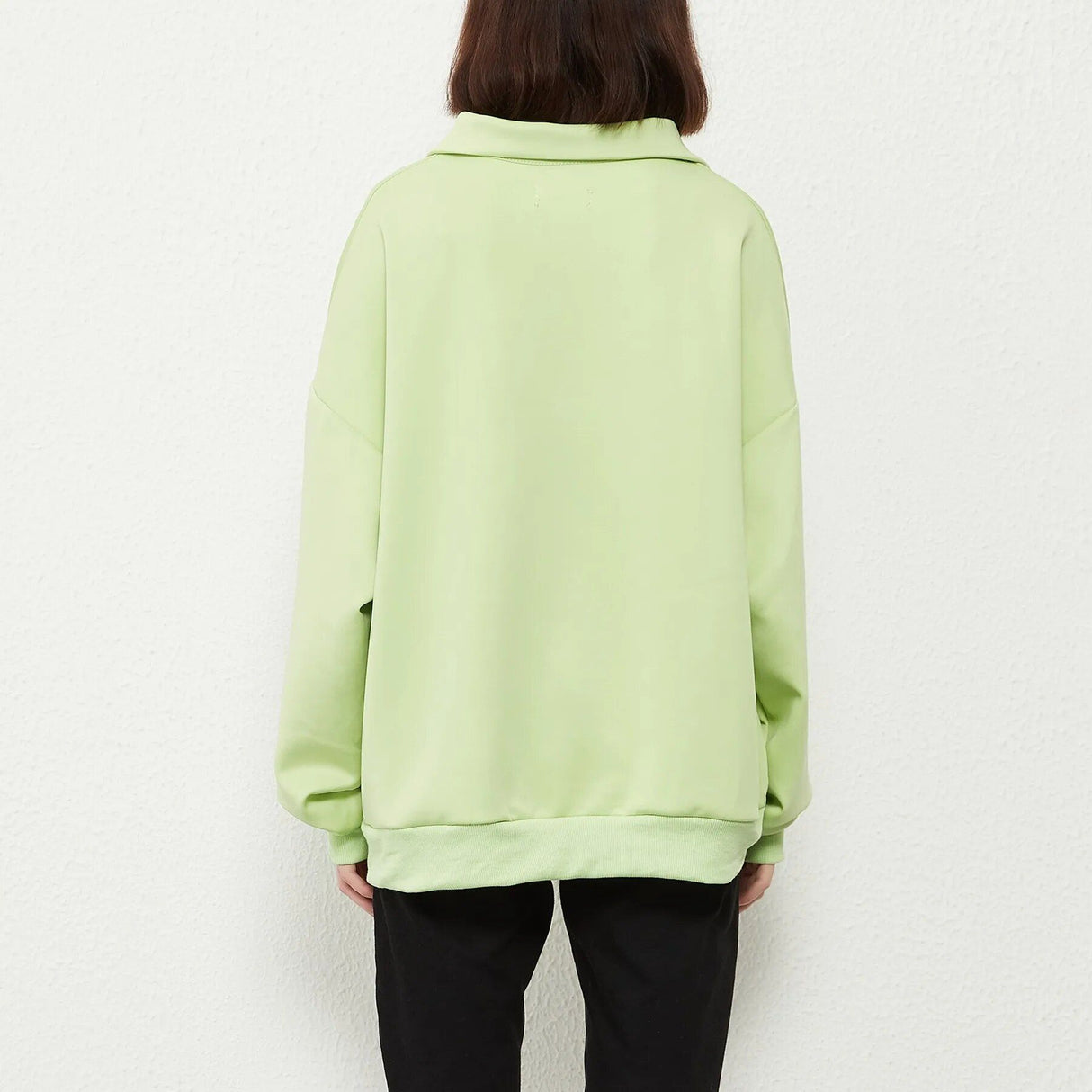 Übergroßer, einfarbiger Pullover