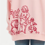 Sudadera con capucha de estilo callejero de anime Harajuku