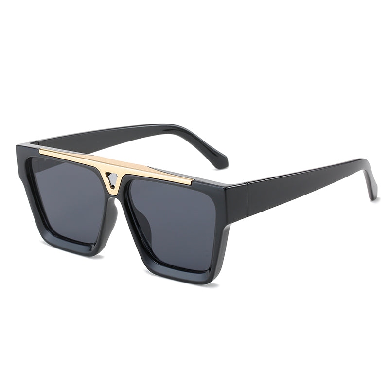 Sonnenbrille mit Gradient-Gläsern und Schild