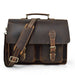 Men's Fashion Personality Leather Retro Portable Briefcase - Dazpy