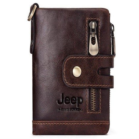 Leather men's wallet coin purse - Dazpy