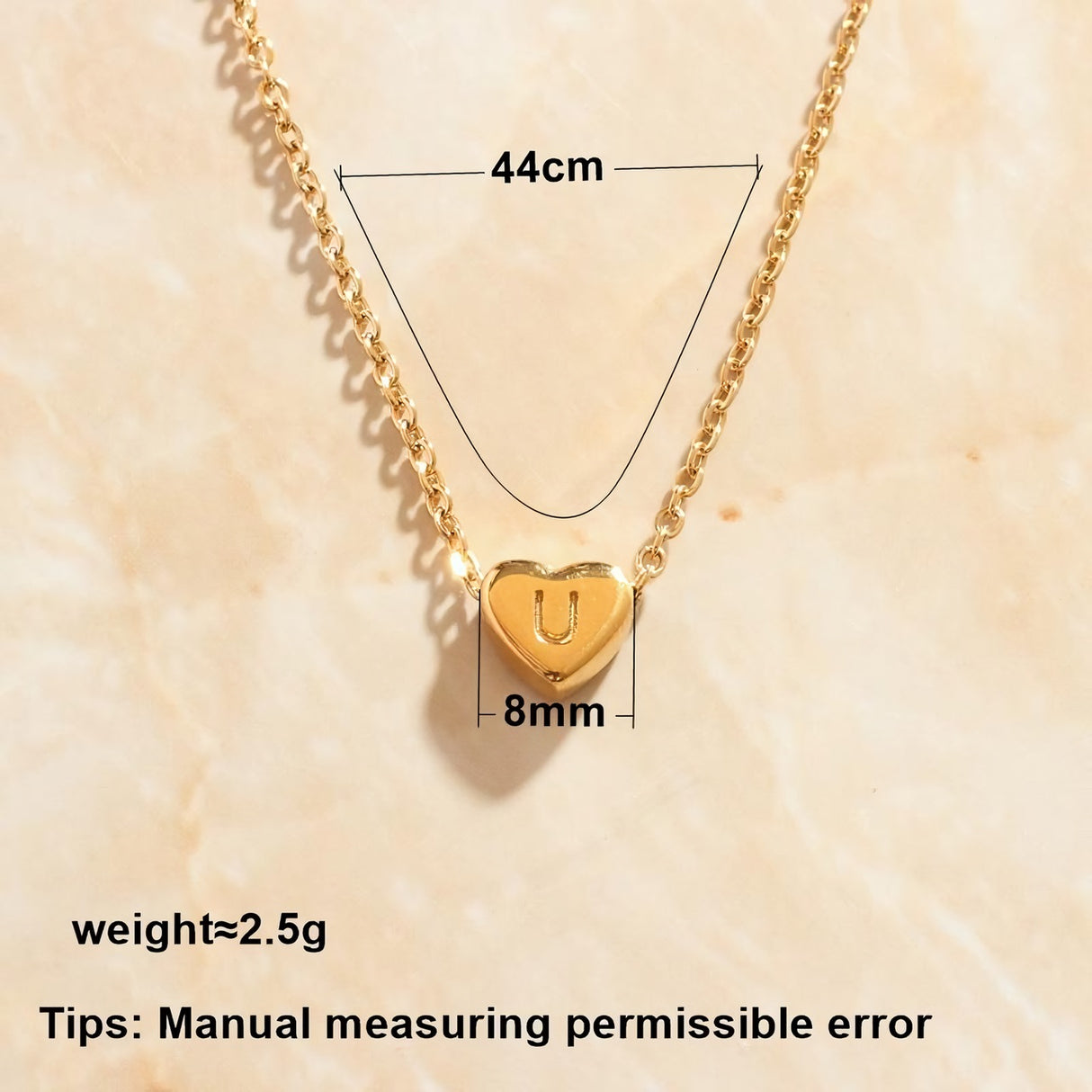 Gold Plated Love Letter Necklace