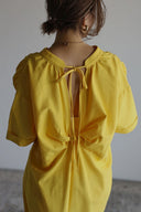 Women's Bow-Detail Cotton A-Line Dress
