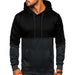 Farbblock Kapuzen Paar tragen Sport Casual Pullover