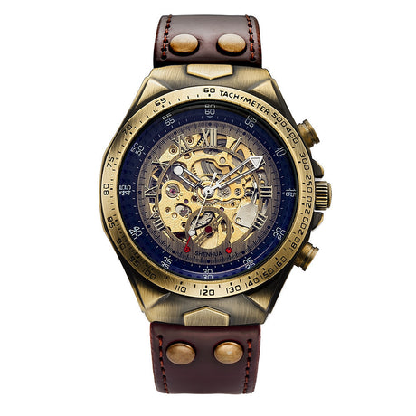 Fashion Men's Casual Bronze Automatic Mechanical Watch - Dazpy