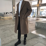 Men's Mid-length Thickened Double-sided Woolen Coat