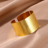 Trendy goldenes Edelstahl-Armband