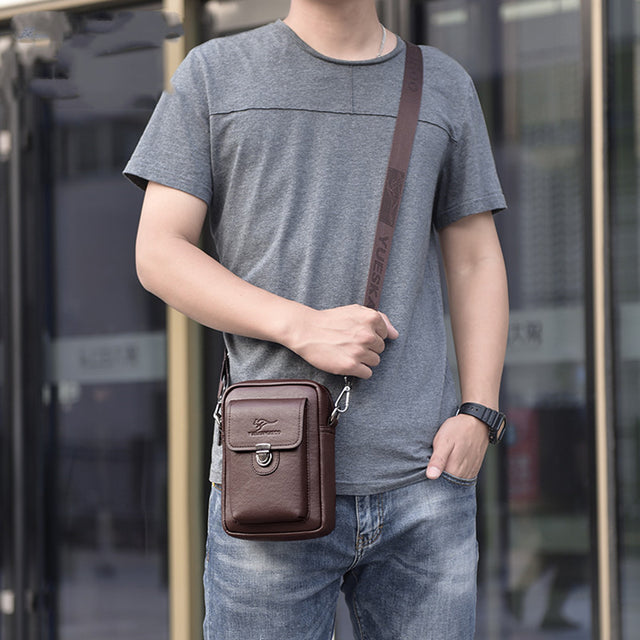 Men's Fashion Casual Mobile Phone Bag Messenger Bag - Dazpy