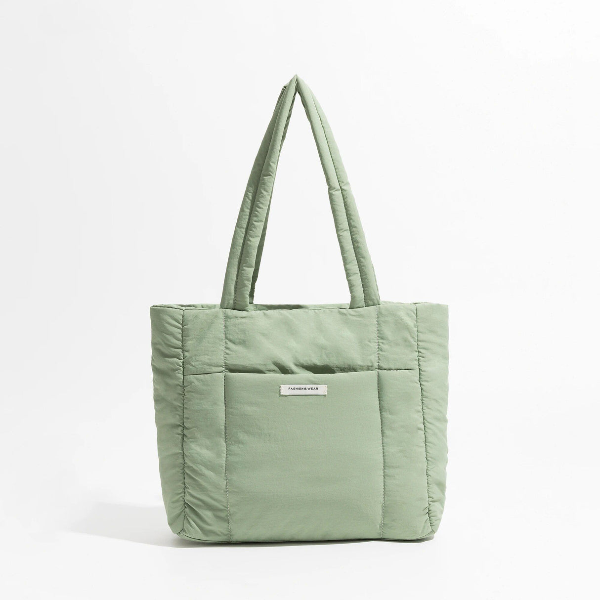 Quilted Puffy Cotton Tote Bag