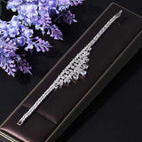 Sparkling Diamond Zircon Necklace Fashion Four-piece Accessories - Dazpy