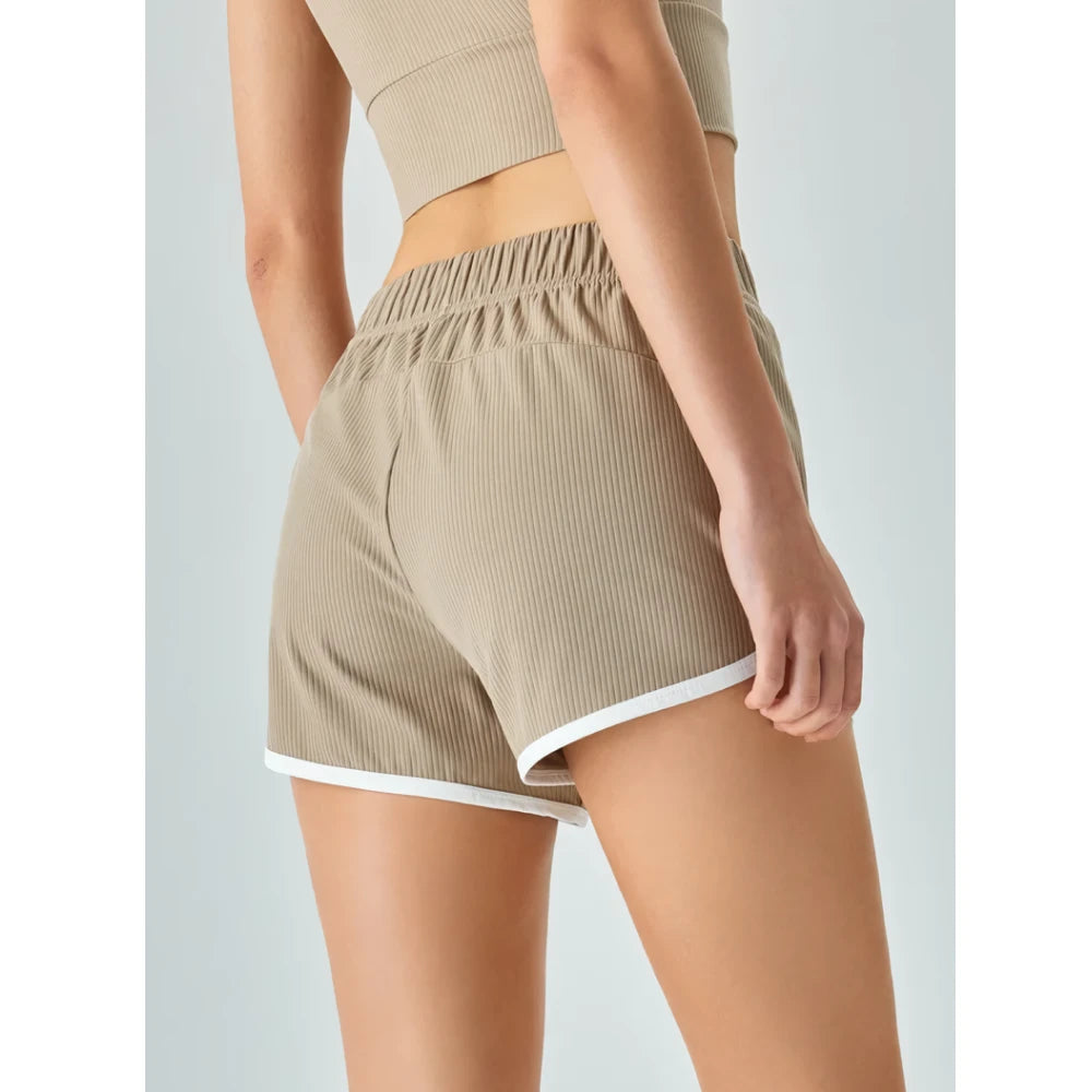 Pantalones cortos de yoga de algodón fresco de verano para mujer