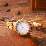 Fashion Sandalwood Watch All Wood Strap Japanese Quartz Movement Wooden Watch - Dazpy