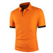 Men's Polo Shirt Short-sleeved T-shirt Color Matching Casual Top