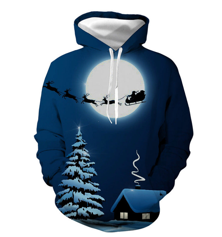 Personalized Santa Collection Men's Digital Printed Hoodie