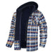 Thick Plaid Long Sleeve Hooded Jacket