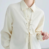 Chic French Style White Blouse