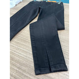 Chic Autumn-Winter Mid Waist Black Stretch Jeans